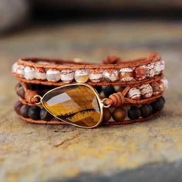Moving Depression Tiger Eye Wrap Bracelet-Your Soul Place